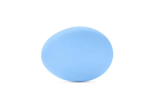 Huevo Azul Pascua Aislado Sobre Fondo Blanco —  Fotos de Stock