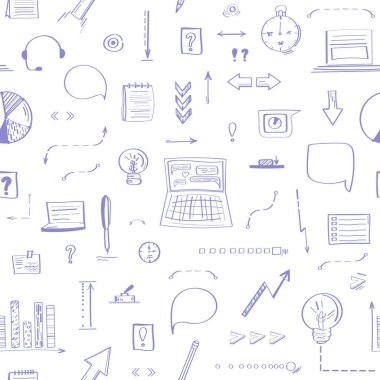 İş kavramları ve stratejileri için kusursuz vektör deseni. Başlangıç yaratıcıları için duvar kağıtları.