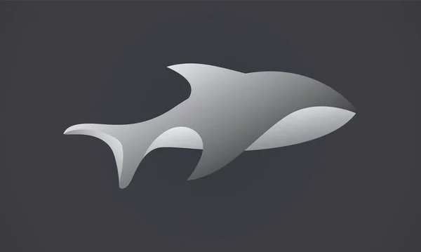 鲸鱼标志设计洗涤剂 — 图库矢量图片