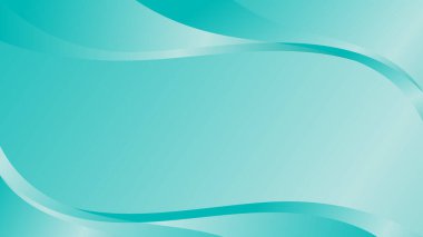 Krisoprase Dalga Arkaplan Vektör Tasarımı, Mavi Duvar Kağıdı