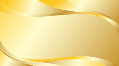 Altın Dalga Arkaplan Serbest Vektör, Altın Arkaplan