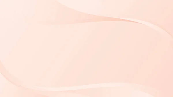 パステルレッドオレンジ波の背景ベクトルデザイン パステルライトカラー壁紙 — ストックベクタ