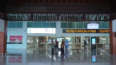 Boyolali, Central Java, Endonezya - 21 Nisan 2021: Adi Soemarmo Uluslararası Havaalanı