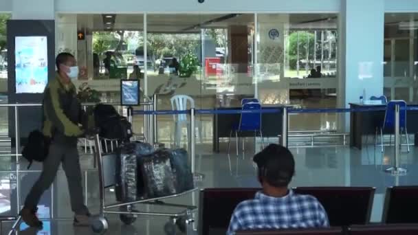 Boyolali Zentraljava Indonesien April 2021 Adi Soemarmo International Airport — Stockvideo