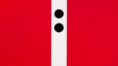 Noel Baba 'nın Göbek Hediyesi Açılıyor Yeşil Ekran: Stop Motion Animasyon. Krom anahtar.