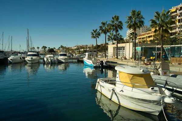 Villajoyosa Alicante Spanien December 2021 Puerto Villajoyosa Scen Med Båtar — Stockfoto