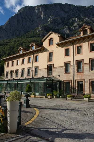 Hermida Cantabria Spain July 2022 Views Facade Main Building Vertical — ストック写真