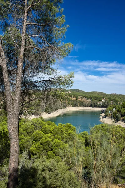 Spectacular Panoramic Views Guadalhorce Reservoir Next Caminito Del Rey Malaga — Φωτογραφία Αρχείου