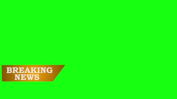 Мультицветная Анимация Breaking News Comp Кадров Секунду — стоковое видео