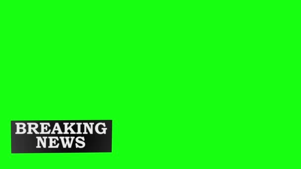 Animierte Mehrfarbige Breaking News Comp Fps — Stockvideo