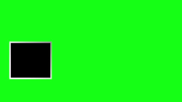 Çoklu Renkli Yeşil Ekran Ile Animasyon Şeffaf Haber Yarışması Fps — Stok video