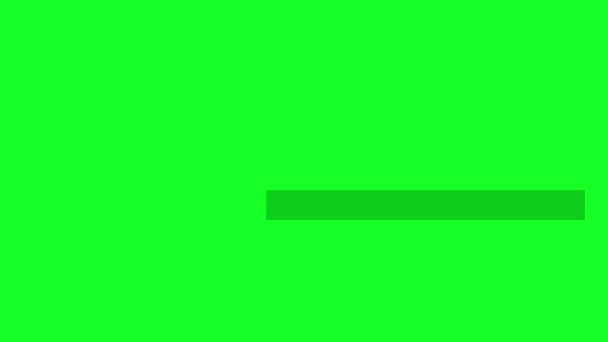 Colore Nero Rosso Trasparente Terzo Inferiore Schermo Verde Fps Mov — Video Stock