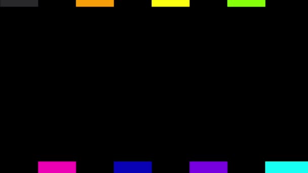 Neon Farbübergang Schwarzer Hintergrund Mov — Stockvideo