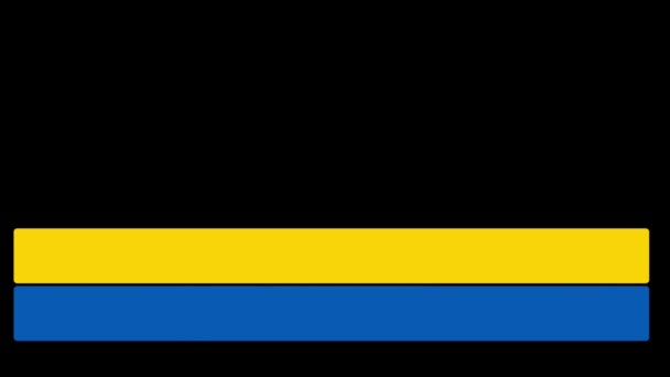Uhd解像度で青と黄色の色のシンプルなミニマリストL3Rd 60Fpsで下位3番目のアニメーション — ストック動画