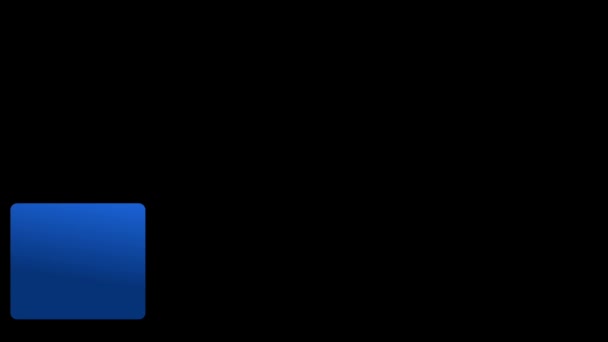 Kék Színű Egyszerű Minimalista L3Rd Uhd Felbontásban Alsó Harmadik Animáció — Stock videók