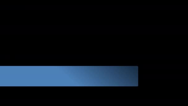 Μπλε Και Κόκκινο Χρώμα Νέο Χαμηλότερο Τρίτο Σχέδιο Animation 60Fps — Αρχείο Βίντεο