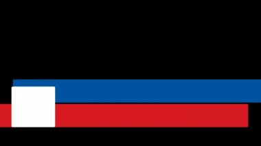 HD 60 fps 'de mavi ve kırmızı yeni alt tasarım animasyonu kolayca kullanılabilir.