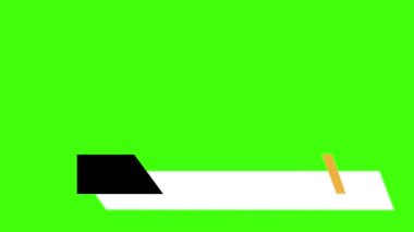 Siyah ve beyaz renkli şık şık animasyon video girişi, düşük üçüncü, 60 fps HD çözünürlükte l3.. 