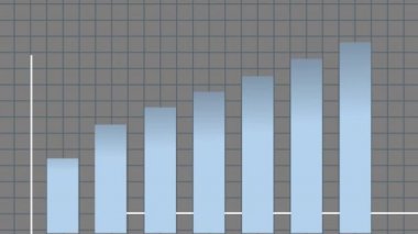 Business chart, stock market forex trading graph going up animation in 4K 60fps RGB + Alpha.