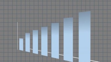 Business chart, stock market forex trading graph going up animation in 4K 60fps RGB + Alpha.