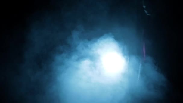 Professional Hitman Long Court Gun His Hand Dramatic Lighting Smoke — Stok video