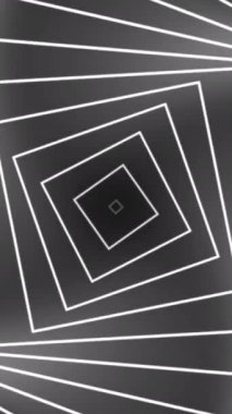 3d Canlandırılmış VJ döngüsü sonsuz tünel arkaplan animasyonu 4K çözünürlükte, dikey video.