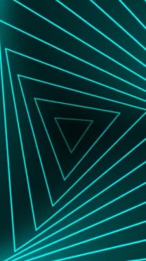 3d Canlandırılmış VJ döngüsü sonsuz tünel arkaplan animasyonu 4K çözünürlükte, dikey video.