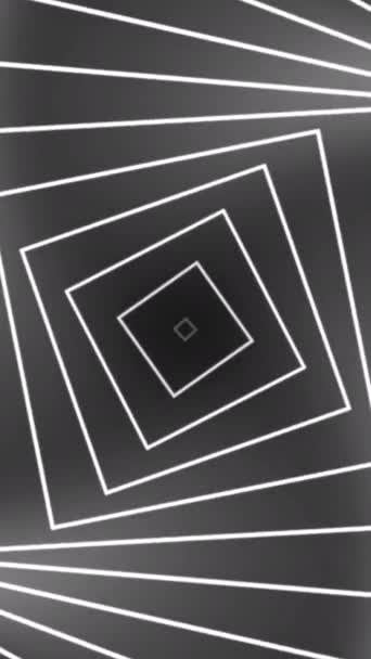 Animowana Animacja Pętla Nieskończony Tunel Animacja Tła Rozdzielczości Pionowe Wideo — Wideo stockowe