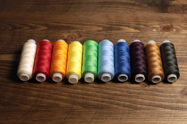 Threads Different Thread Colors Many Different Threads Sewing — Stock Photo, Image
