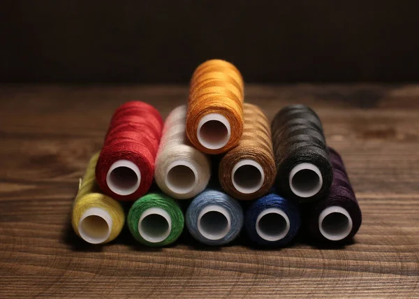 Threads Different Thread Colors Many Different Threads Sewing — Stock Photo, Image