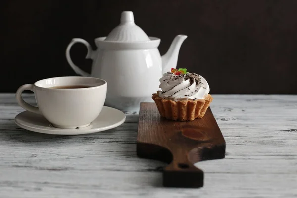 Tea Cake Delicious Cakes Tea Snack Still Life Tea — Stock Photo, Image