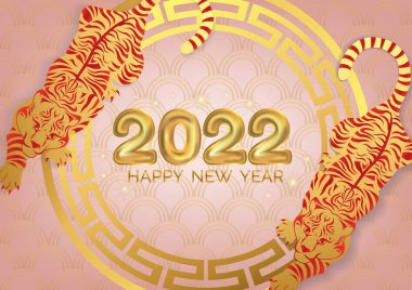 Çin Yeni Yıl Sanat Vektörü 