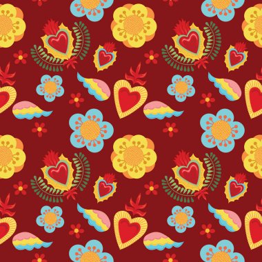 Kutsal kalp kusursuz vektör sanat tasarımı