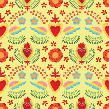 Kutsal kalp kusursuz vektör sanat tasarımı