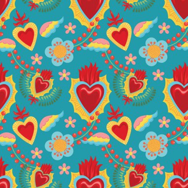 Kutsal kalp kusursuz vektör sanat tasarımı