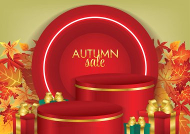 Sonbahar sezonu sanat vektörü 