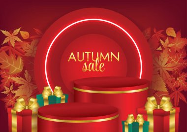 Sonbahar sezonu sanat vektörü 