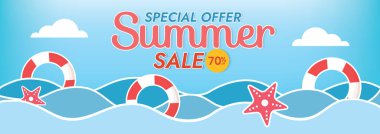 Yaz günbatımı plaj objeleri