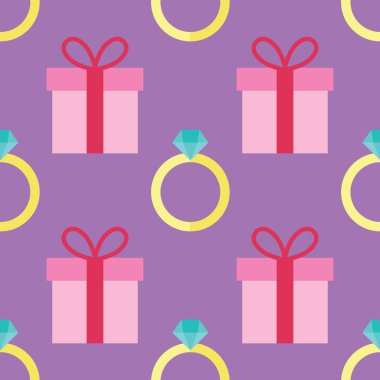 Sevgililer Günü kusursuz desenli sanat tasarımı