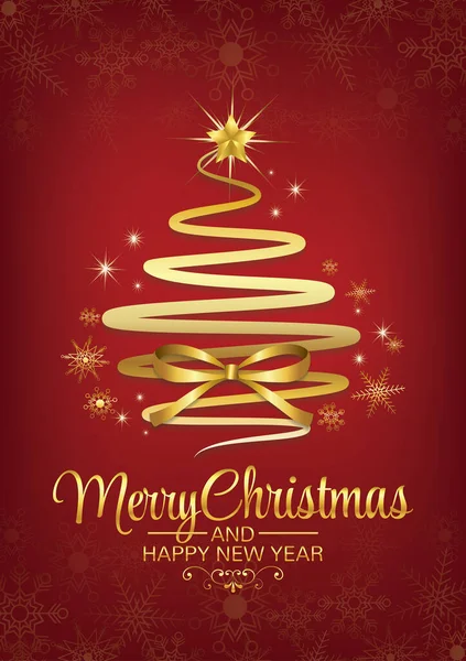 Merry Christmas Art Vector Background — Stock Vector