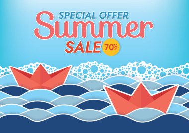 Yaz günbatımı plaj objeleri