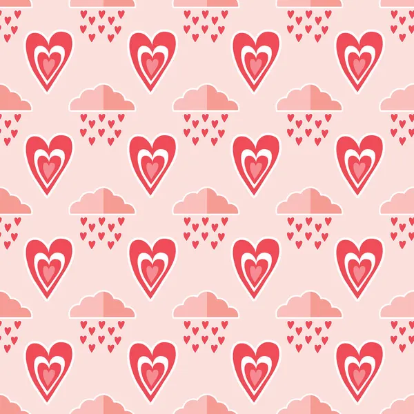 Saint Valentin Choses Mignonnes Vecteur Motif Sans Couture — Image vectorielle