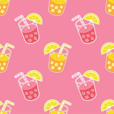 Sevimli şeyler dikişsiz sanat vektörü duvar kâğıdı