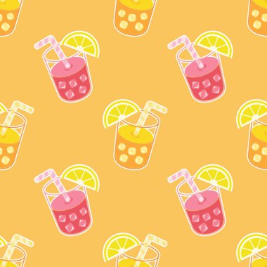 Sevimli şeyler dikişsiz sanat vektörü duvar kâğıdı