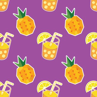 Sevimli şeyler dikişsiz sanat vektörü duvar kâğıdı