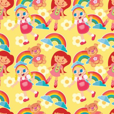 Çocuk günü ve şirin, kusursuz vektör.