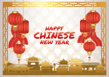 2022 Çin Yeni Yıl Sanat Vektörü 