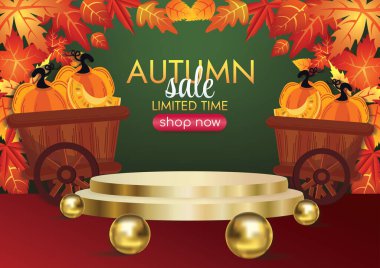 Sonbahar sezonu sanat vektörü 