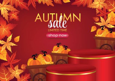 Sonbahar sezonu sanat vektörü 