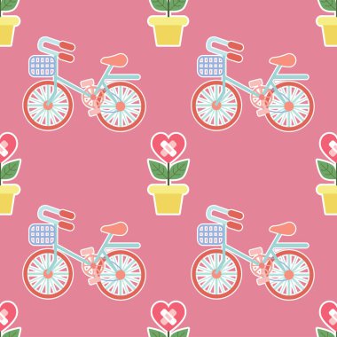 Tatlı sevgililer günü kusursuz desen tasarımı